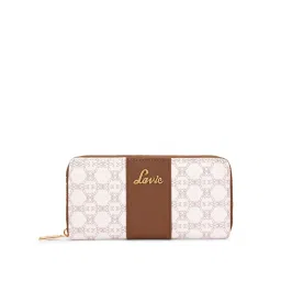 Lavie Womens Off White Mono Wallet (S)-image-5