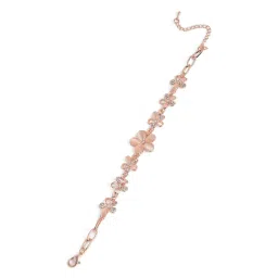 SOHI Women Flower Statement Bracelet - Pink image 4