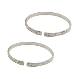 Sahiba Gems Silver-Plated Silver Artificial Stones Bracelet-picture-12