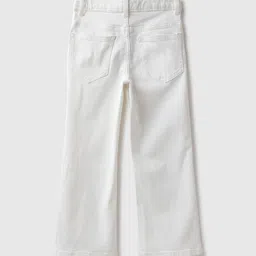 United Colors of Benetton Girls Mid-Rise Wide Leg Jeans image 2