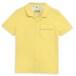 Puma Premium Ess Boys Knitted Pure Cotton Short Sleeve Shirt-image-88