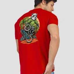 Greylongg Men Printed Applique T-shirt image 1