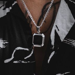 J.S ENTERPRISES Square Pendants with Chains-picture-25