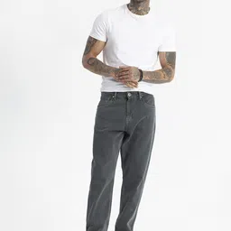 Snitch Men Loose Relaxed Fit Low Distress Stretchable Jeans image 4
