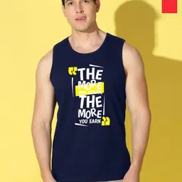 WOOSTRO Men Pack of 2 Typography Printed Round Neck Cotton Slim Fit Sports T-shirts-picture-17