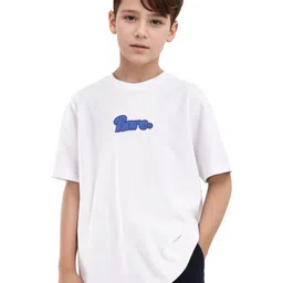 RARE ONES Boys Typography Printed Round Neck Cotton Oversized T-shirt-picture-37
