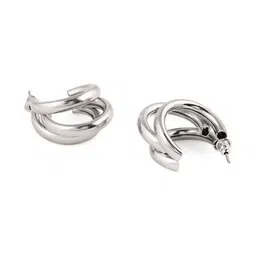 I Style Right Contemporary Half Hoop Earrings image 3