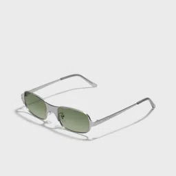 SAM & MARSHALL Unisex Metal UV Protect Retro Square Sunglasses BENEDICT_SILVER_OLIVE_20081-image-25