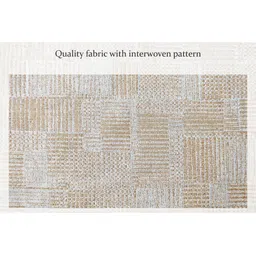 Stylista Gold-Toned Geometric Printed 8-Seater Rectangle Table Cover image 5