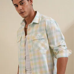LOCOMOTIVE Men Premium Checked Casual Shirt image 1