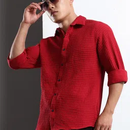 THE BEETEL HOUSE Self Design Casual Shirt-picture-23