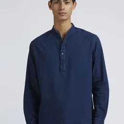 Pepe Jeans Men Band Collar Solid Cotton Casual Shirt-picture-34