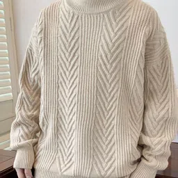 StyleCast Men High Neck Cable Knit Pullover Sweaters-picture-25