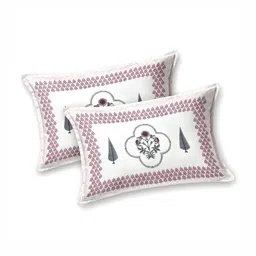 JAIPUR PRIME Multicoloured Floral 200 TC Queen Bedsheet with 2 Pillow Covers image 2