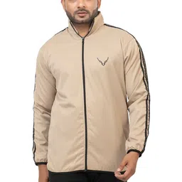 BUFFARO Men Brand Logo Colourblocked Lightweight Sporty Jacket-picture-26
