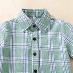 VANI COUTURE Boys Tartan Checks Checked Casual Shirt image 2