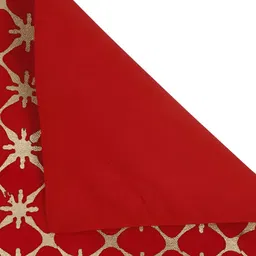 myntra elegant homes 4-Pcs Red & Beige Printed Cotton Rectangle Table Placemats image 2