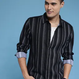 HERE&NOW Striped Casual Shirt-image-91