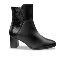 Bxxy Women Crocodile Textured Zipper Ankle Boots image 5