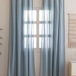 HOMEMONDE Grey Set of 2 Sheer Door Curtain-picture-4