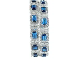 Opal Touch Set Of 2 Rhodium-Plated American Diamond Studded Bangles image 4