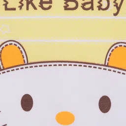 Yellow Bee Bib Kitty Print - Yellow image 2