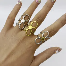 QUECY Gold-Plated Finger Ring image 5