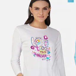 Metronaut Women 2 Printed Bio Finish Applique T-shirt-picture-16