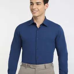 Raymond Pure Cotton Semicutaway Formal Shirt-picture-32
