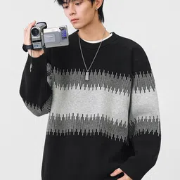 Mast & Harbour Men Colourblocked Pullover-picture-25