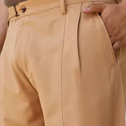 Instafab Plus Men Comfort Mid-Rise Flat-Front Relaxed Fit Regular Trousers image 2