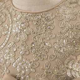 StyleCast x Revolte Embellished Net Fit & Flare Maxi Dress image 5