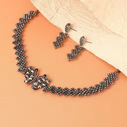 DressBerry Stones-Studded Butterfly Jewellery Set-picture-32