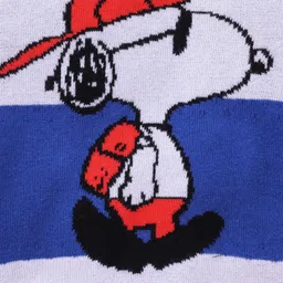 Mom's Love Full Sleeves Pullover Sweater Snoopy Design - Blue image 3