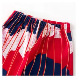 Kookie Kids Full Length Lounge Pant Abstract Print - Red image 3