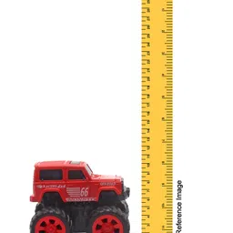 Monsto Friction Powered Monster Toy Truck Red - Height 9.5 cm image 3