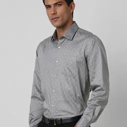 Van Heusen Men Spread Collar Geometric Printed Cotton Formal Shirt image 2