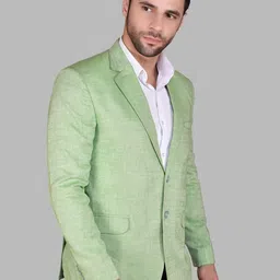 PRINTINDIA Men Notched Lapel Single-Breasted Blazer image 3