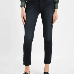 levi's Women's 711 Blue Skinny Fit Mid Rise Jeans-picture-11