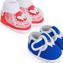 NESKA MODA Unisex Kids Cotton Booties image 5