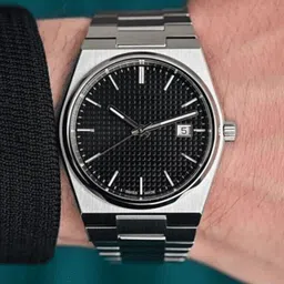 Moover Men Printed Dial & Bracelet Style Straps Analogue Watch App Analo Black image 2