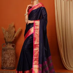 DIVASTRI Zari Pure Silk Mysore Silk Saree image 3