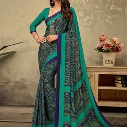 Sangria Printed Saree With Blouse Piece-picture-20
