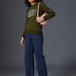 LIMEROAD Women Printed Sweatshirt image 5