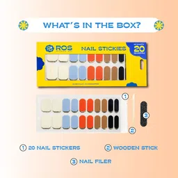 Ray Of Sunshine- ROS Beauty Set Of 20 Peel & Stick Nail Art Stickers- Glow Where You Go image 4