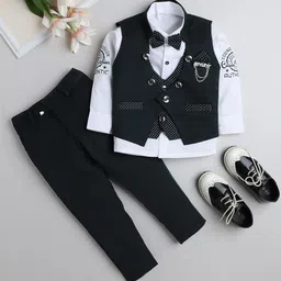 FOURFOLDS 3-Piece Printed Single-Breasted Suits-picture-46