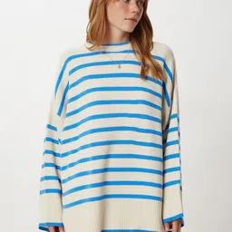 Happiness istanbul Women Striped Pullover-picture-38