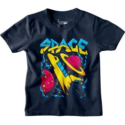 BonOrganik Boys Graphic Printed Round Neck Cotton T-shirt-image-28