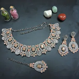 VATSALYA creation Women BeigeJewellery Set image 1
