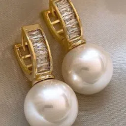 Estailo fashion Spherical Drop Earrings image 2